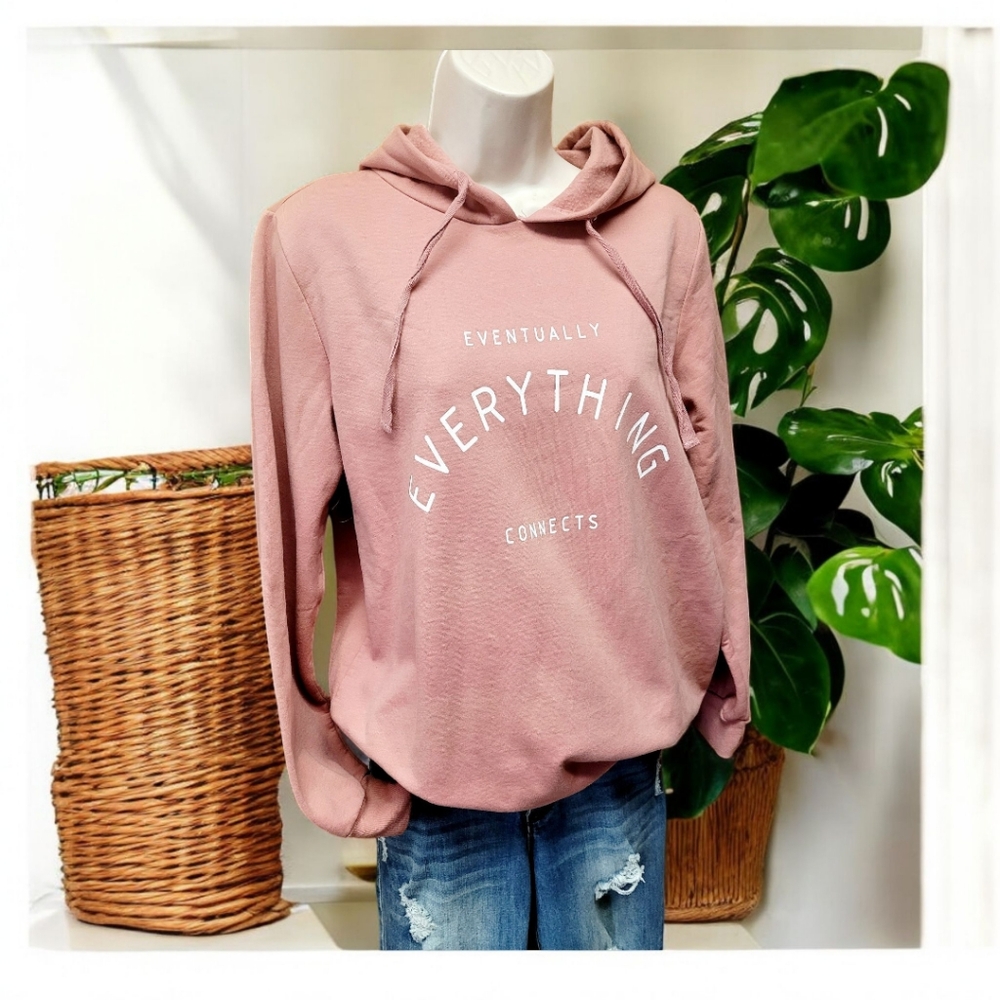 Affirmation pink hoodie women's size large by LCW